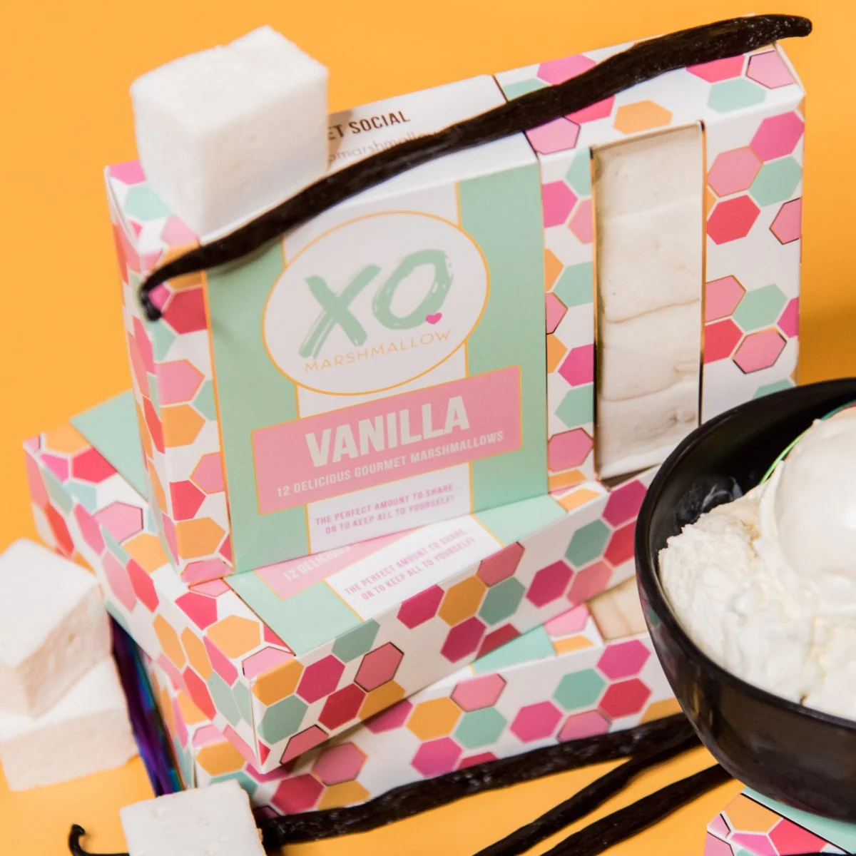 XO Marshmallows | Vanilla Marshmallows (set of 12) - Image 4